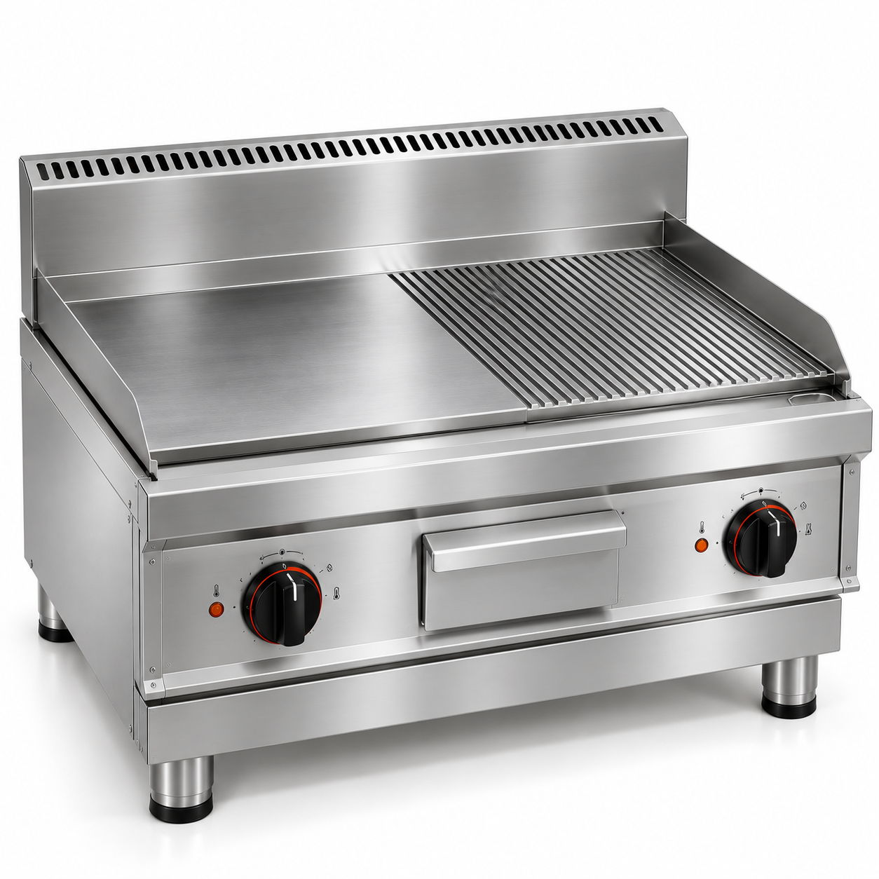 Half-Grooved Griddle - MKI commercial cooking equipment
