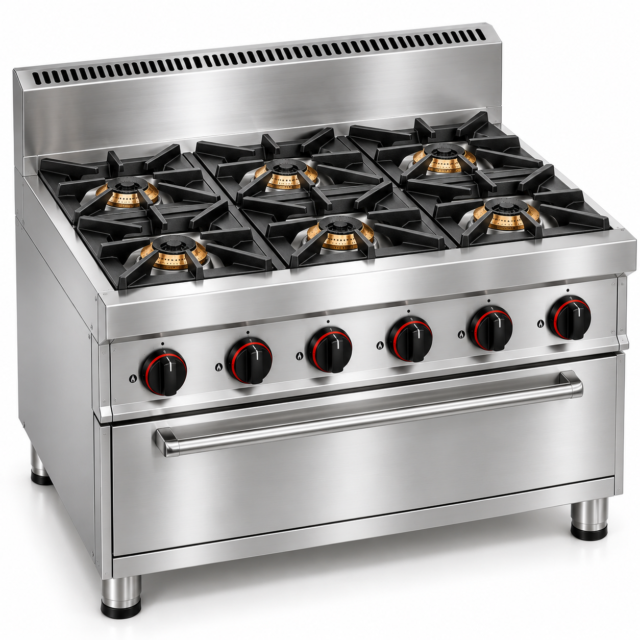 Six-Burner Gas Range - MKI commercial cooking equipment