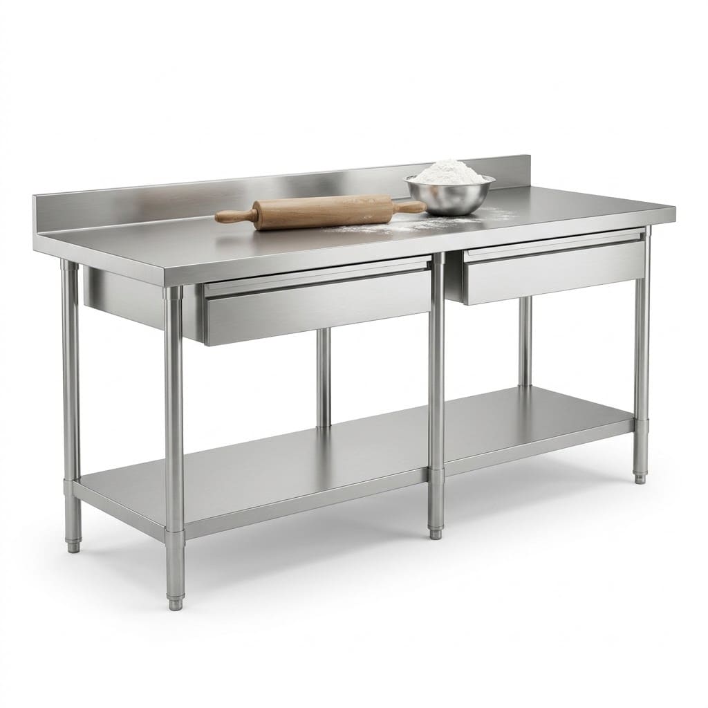Bakery Work Table for bakeries and snack kitchens in UAE