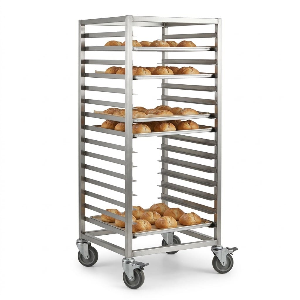 Baking Tray Trolley for bakeries and snack kitchens in UAE