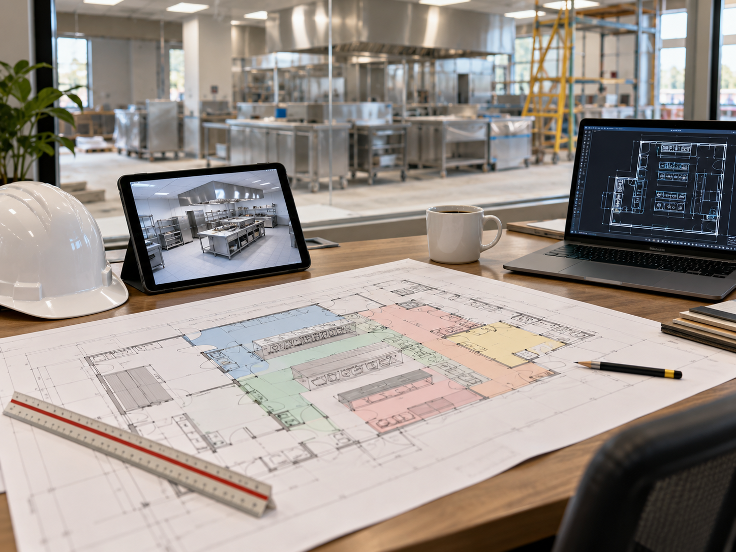 Commercial kitchen engineering and layout design by MKI UAE